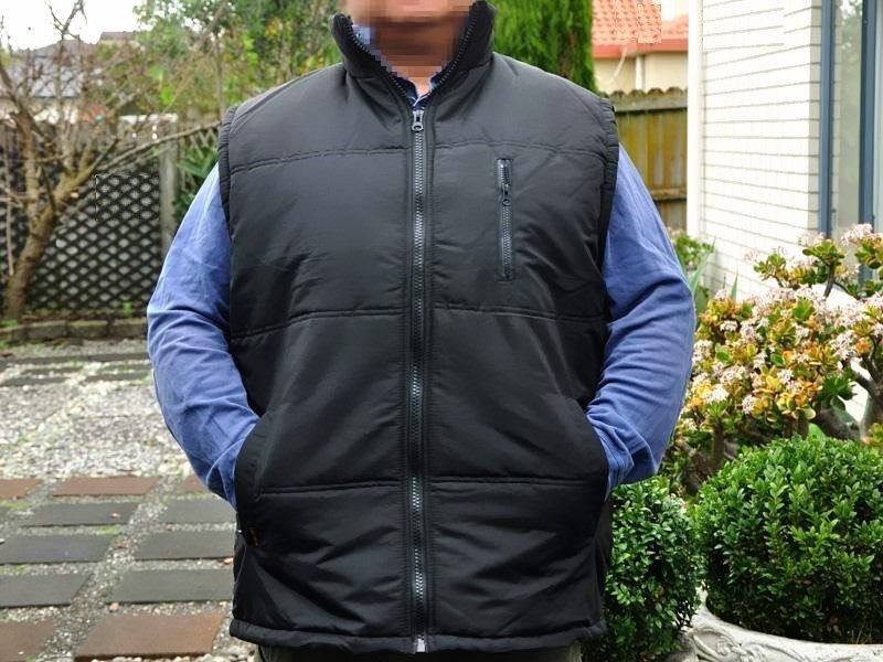 Vest Jacket Sleeveless Warm Zipper Medium Thick Top Coat