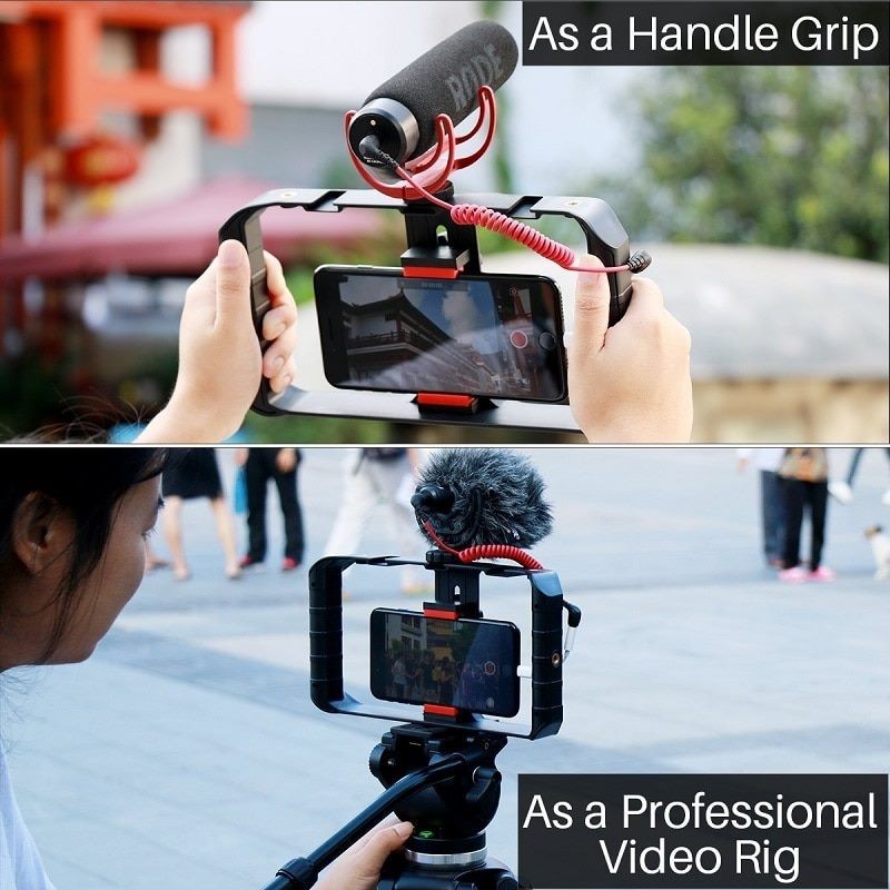ULANZI U Rig Pro Smartphone Video Rig, Filmmaking Phone Video Stabilizer Grip