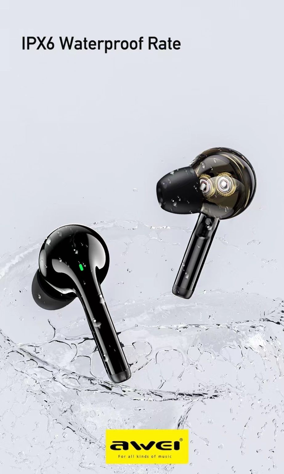 Earbuds With Powerful Sound - Dual Drivers - Charging Case - 8 Hours Playback