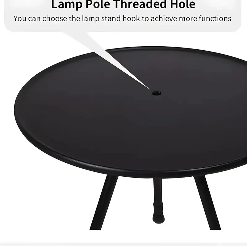 Portable Aluminum Alloy Folding Table with Adjustable Height