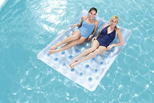 Double swimming water bed