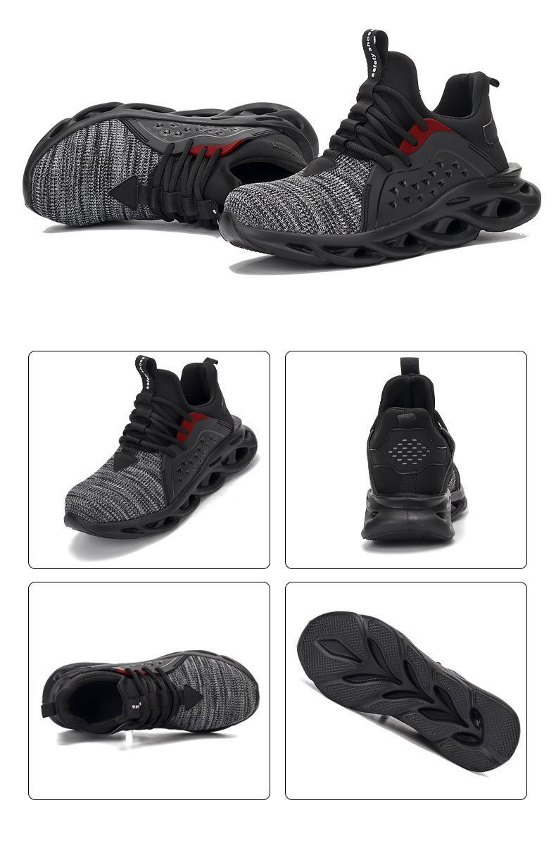 Steel Toe Work Shoes Safety Sneakers Industrial Shoes Lightweight Puncture Proof