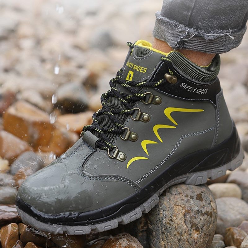 Steel Toe Work Boots Safety Industrial Shoes Puncture Proof Water Resistant - G