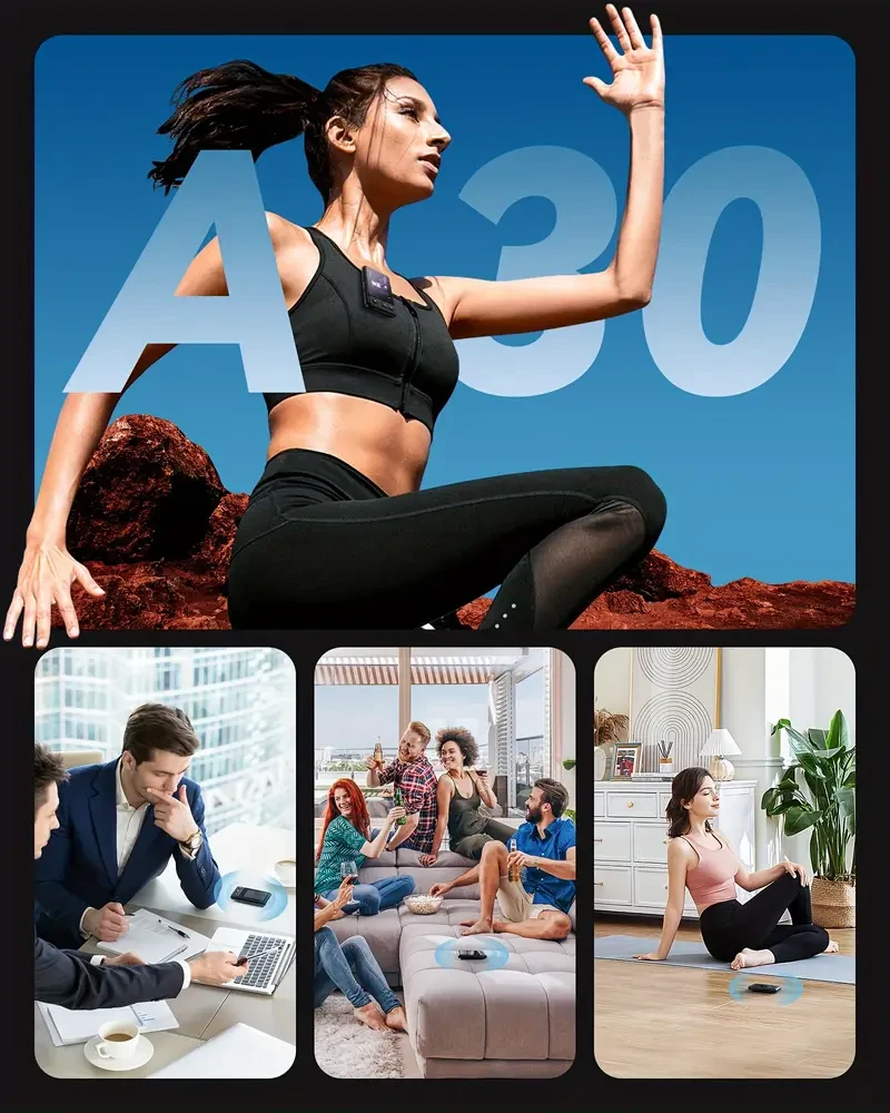 MP3 Player with Wireless 5.3, A76.2X 6.1cm Full Touch Screen 32GB Music Player with Clip and Arm Band, for Sports Running Walking, Supports Up to 128GB