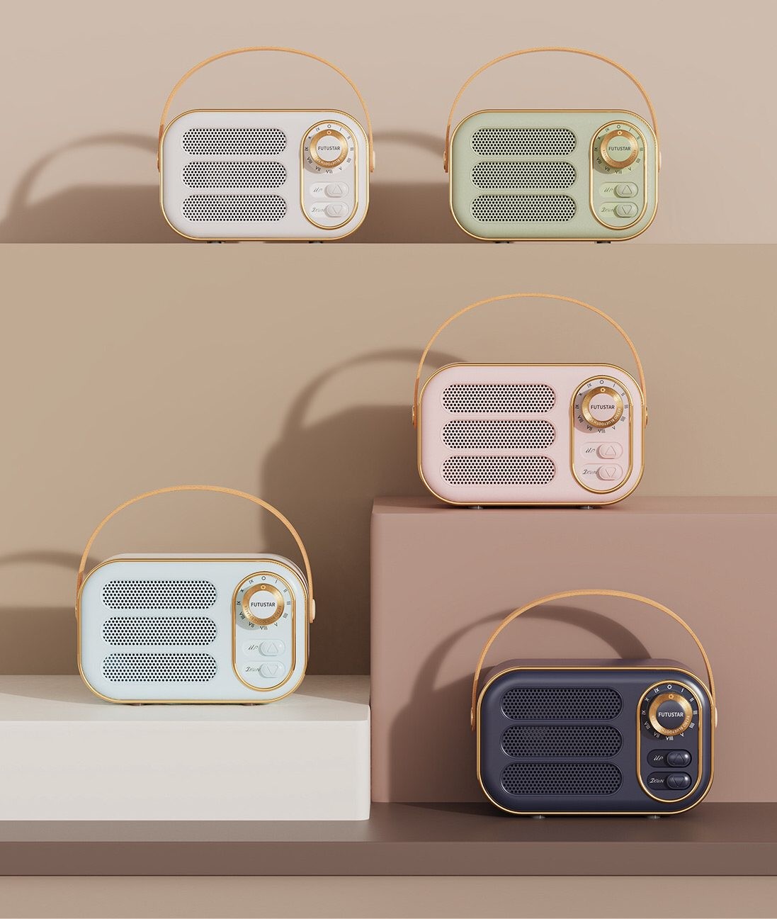 Bluetooth Speakers - Retro Radio Designs- Rechargeable - FM Radio