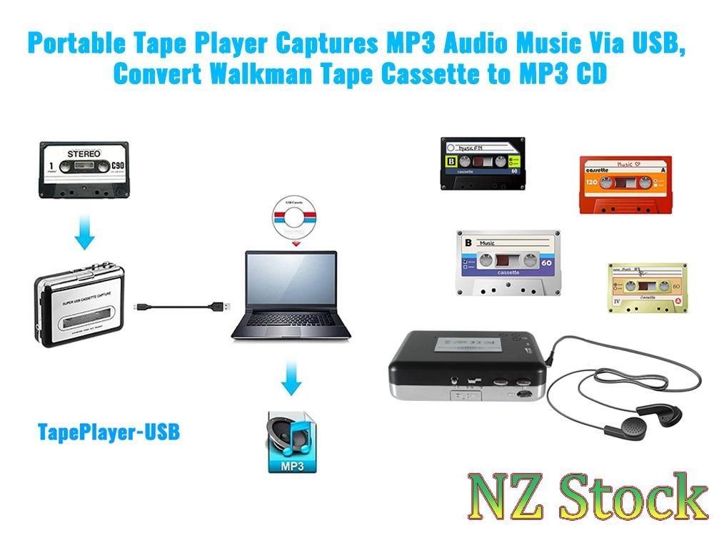 Cassette to MP3 Converter USB Cassette Player Sale - Sale Sale Deal