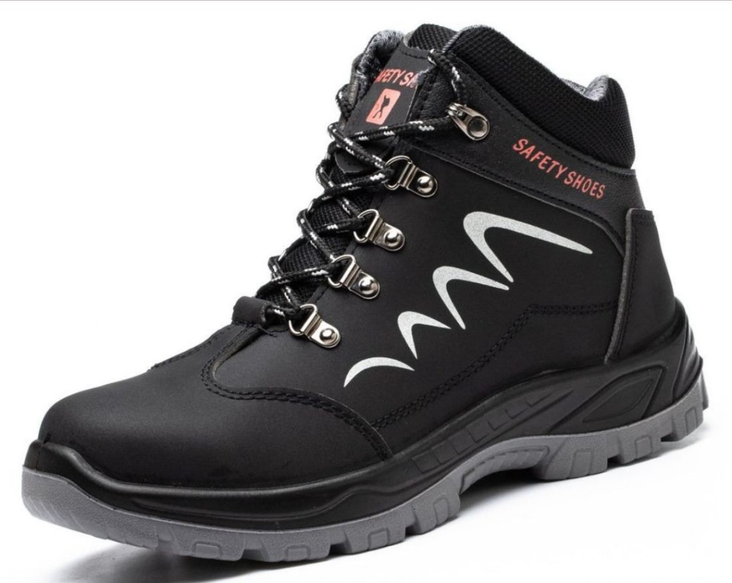 Steel Toe Work Boots Safety Industrial Shoes Puncture Proof Water Resistant - B