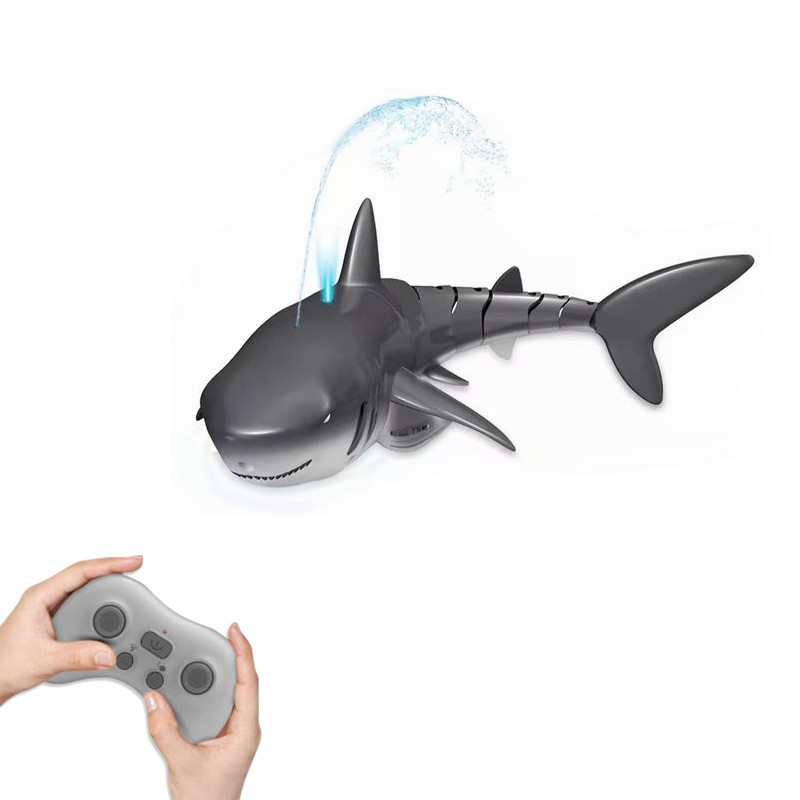 Smart RC Shark Whale Spray Water Toy