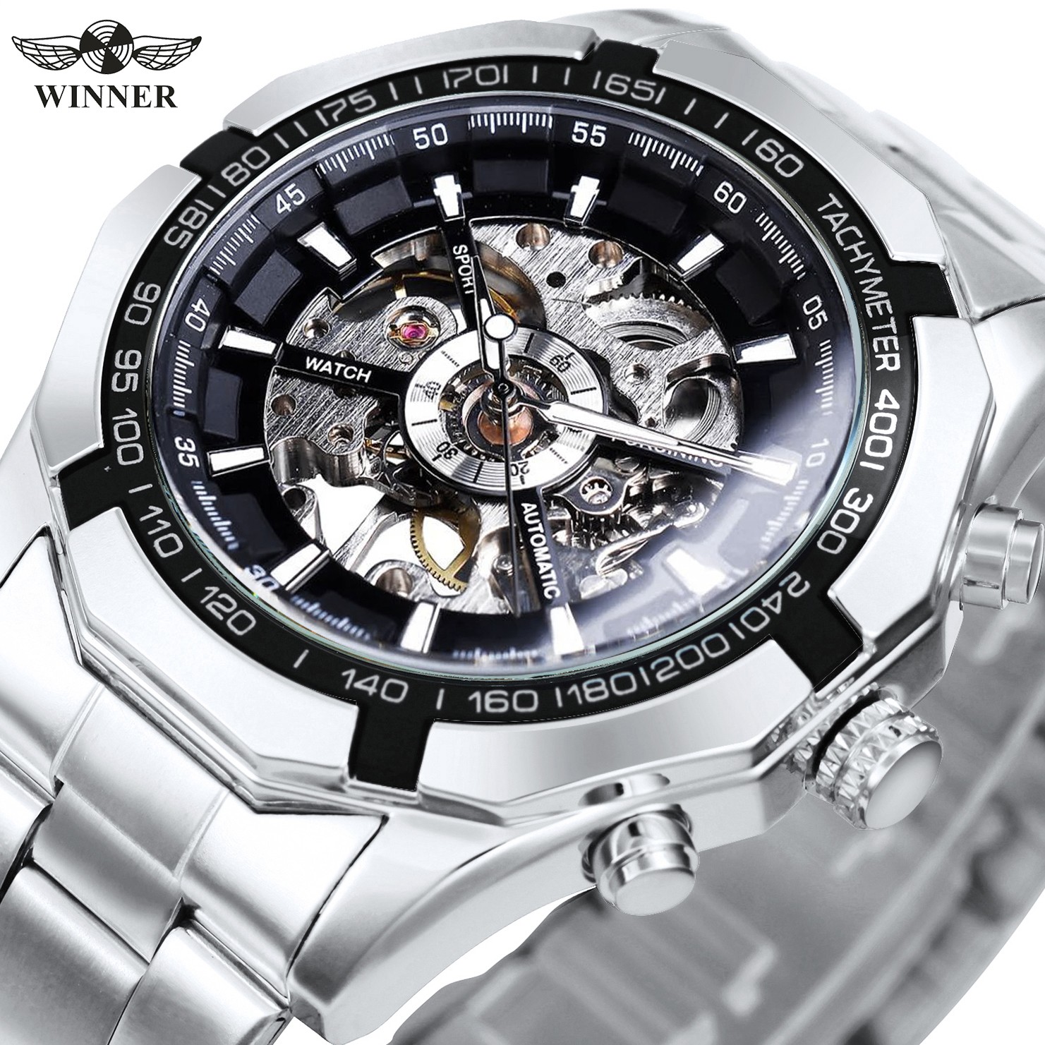 WINNER Classic Skeleton Watch for Men