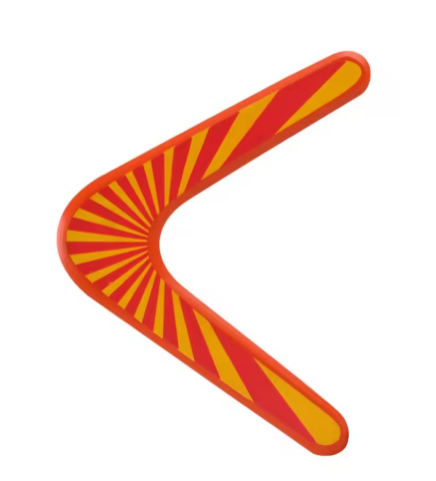 New Kangaroo Throwback V Shaped Boomerang Flying Disc Throw Catch Outdoor Game Kids Toys Parent-child Interactive Game Props