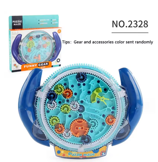 3D Creative Puzzle Maze Magic Transparent Puzzle Speed Cube Rolling Ball Magic UFO Maze Toys For Children Stress Reliever Toys