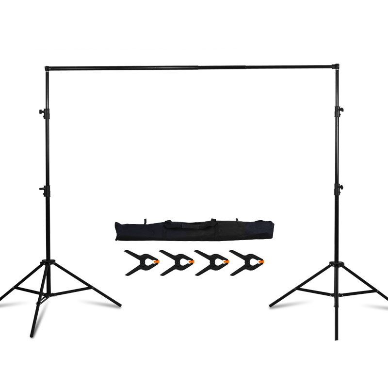 Backdrop Stand 2.6x3m Photo Video Studio Adjustable Parties Wedding Photography
