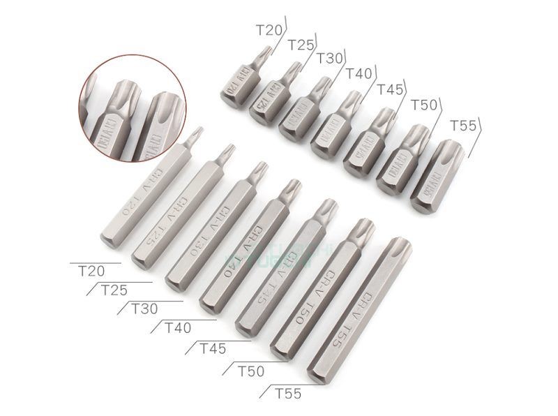 40 Pieces Hex Shank Screwdriver Drill Set Bits Metal Case