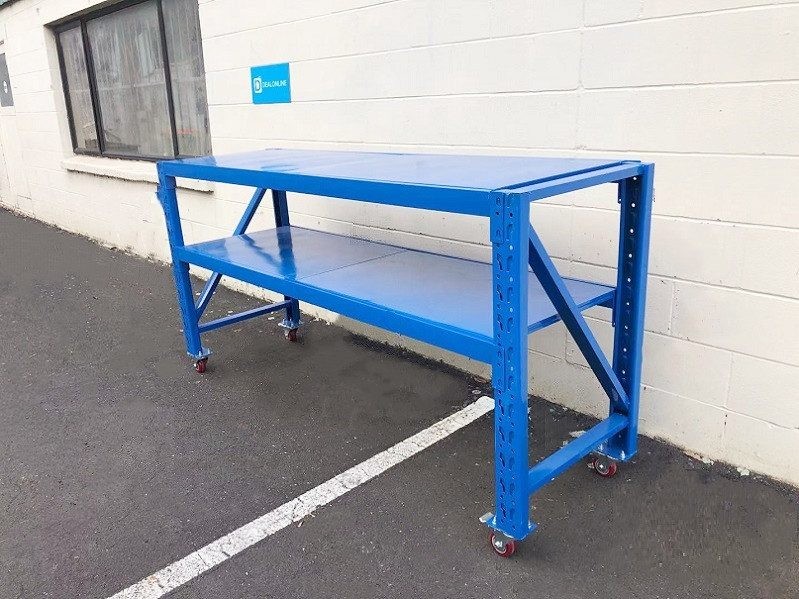 Movable Work Bench / 4 Wheels / 101x200x60CM