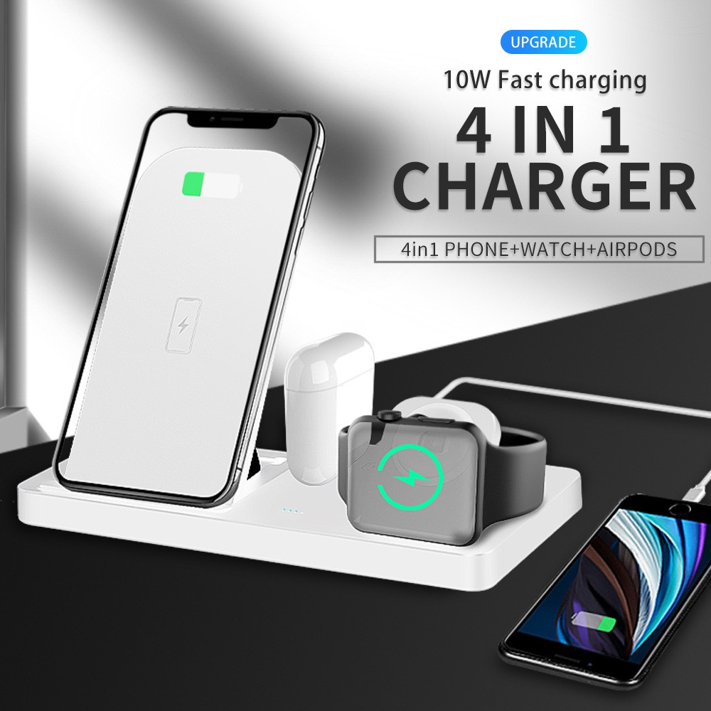 Table Charging Folding Four-in-one Wireless Charger