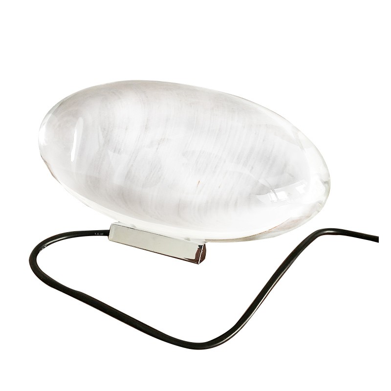 LED Crystal Eye of the Sky Table Lamp - Italian Designer Bedside Lamp for Living Room, Bedroom Decor, Night Light Projector Gift