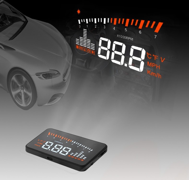 Head-up Display Automotive Universal High-definition Speed Digital Projector