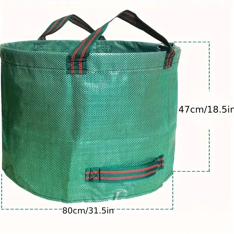 2-Pack Garden Waste Bag Leaf Bags Reusable Heavy Duty Waste Bags