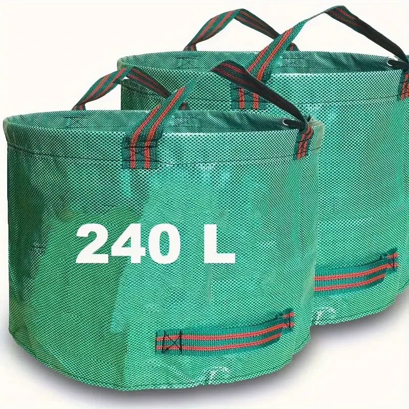 2-Pack Garden Waste Bag Leaf Bags Reusable Heavy Duty Waste Bags