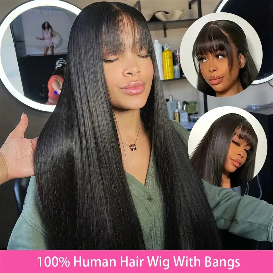 European And American Style Bangs Headgear Human Hair Wig