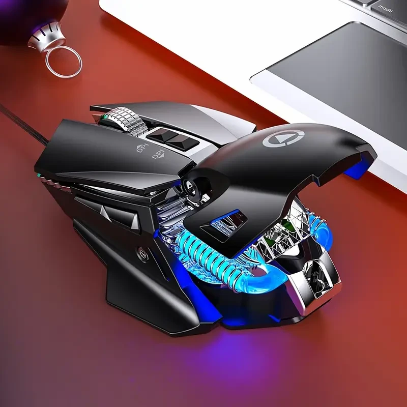 Silvery Carving G10 Game Mouse