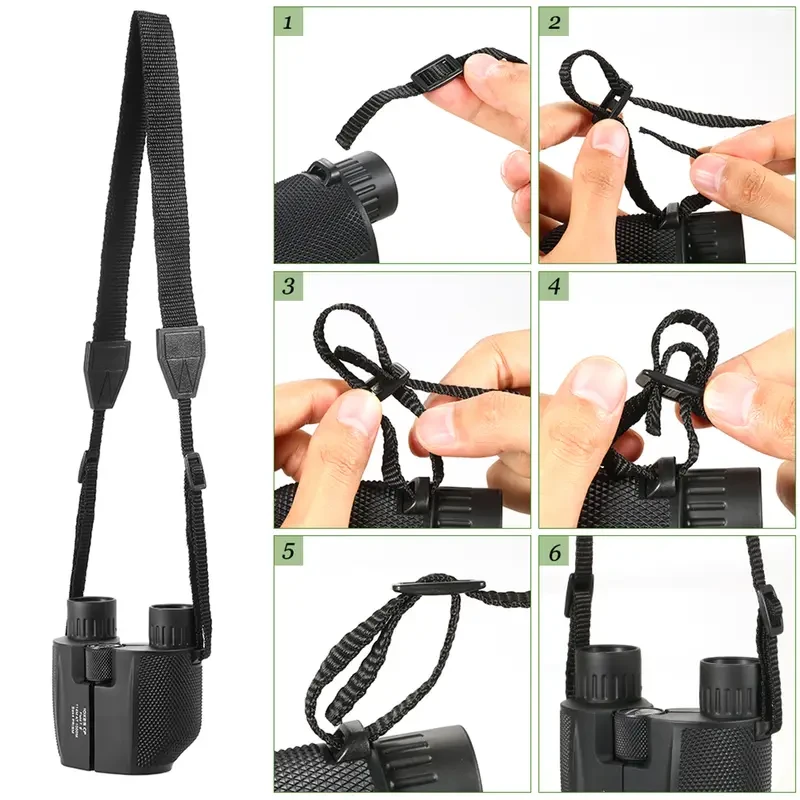 Professional Binoculars, 10x25 BAK4 Prism, High Powered Binocular, Portable Hunting Telescope