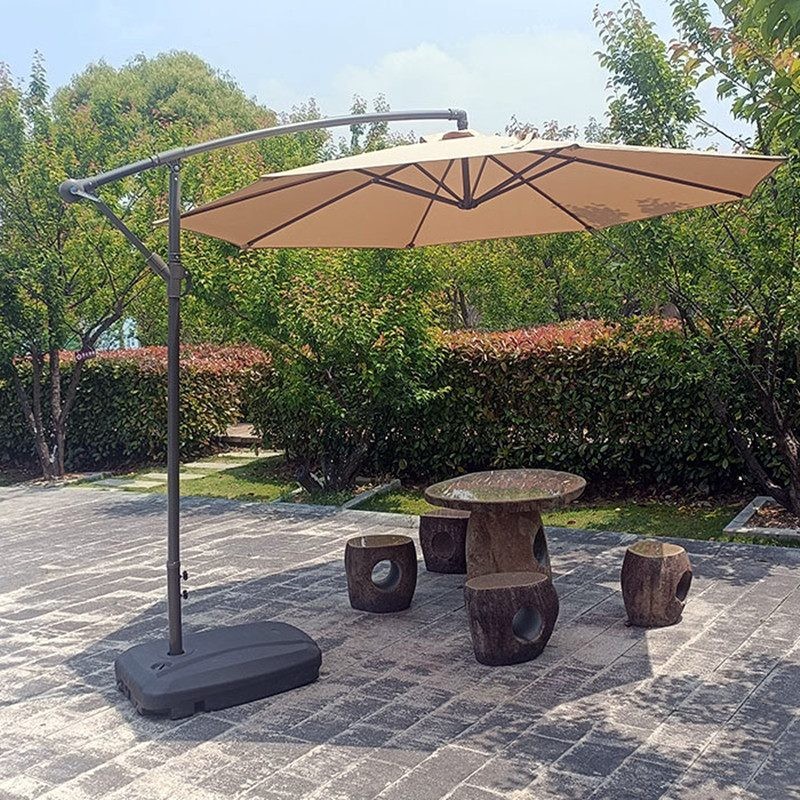 3m Outdoor Patio Umbrella Thickened PU Coated Umbrella Large Rain & Sun