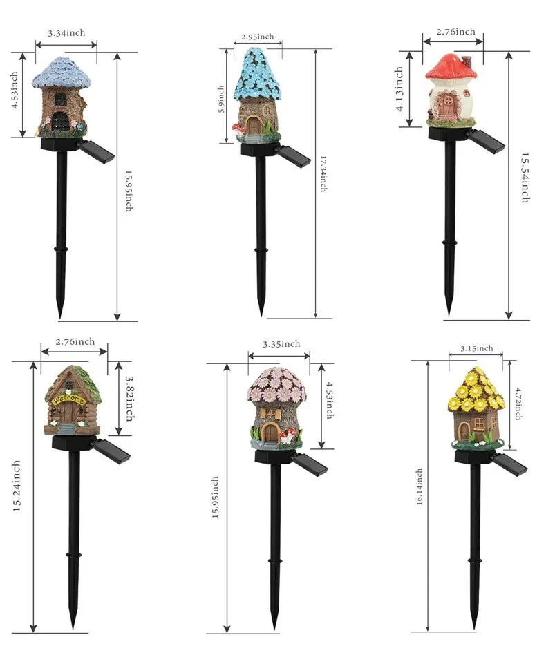 Outdoor Waterproof LED Lights For Solar Resin Houses