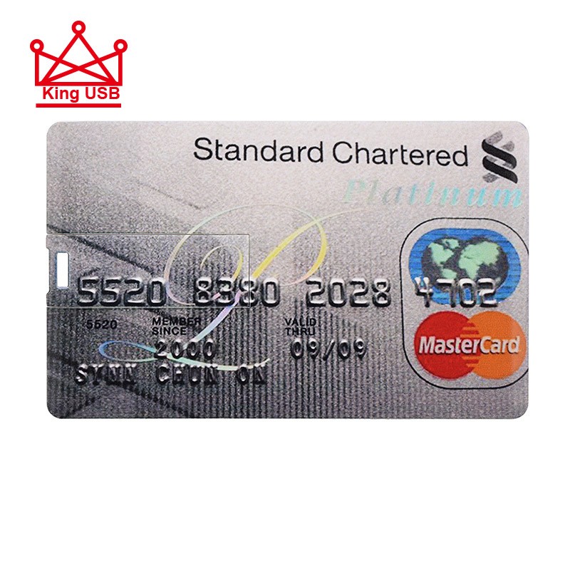 Bank Card Series USB Flash Drive - 4GB to 128GB Storage