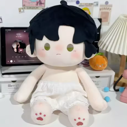 Stuffed Doll Changing Dressing Game Fans Gift Toys 40cm Cotton Doll Clothes Cool Cute Shirt Tie Vest Pants Hoodie Suit