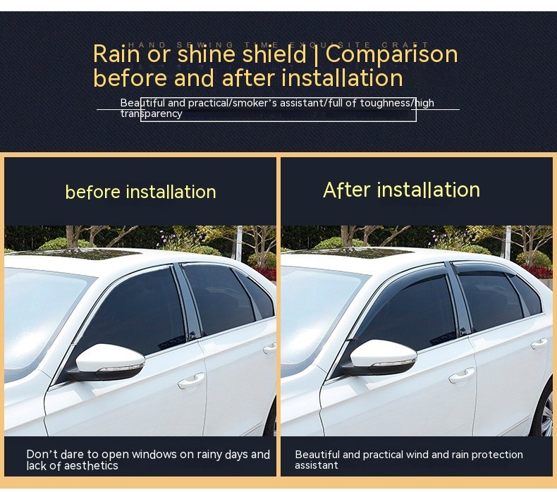 Car Modification Decoration Window Rain Block Board