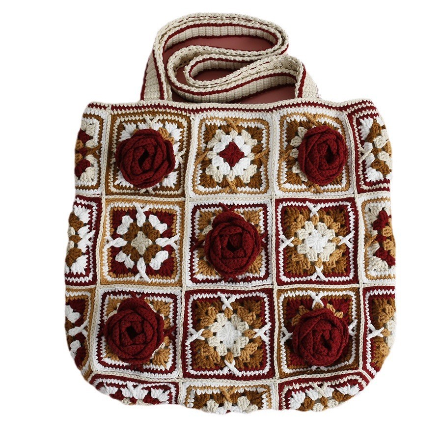 Women's Three-dimensional Flower Handmade Shoulder Bag