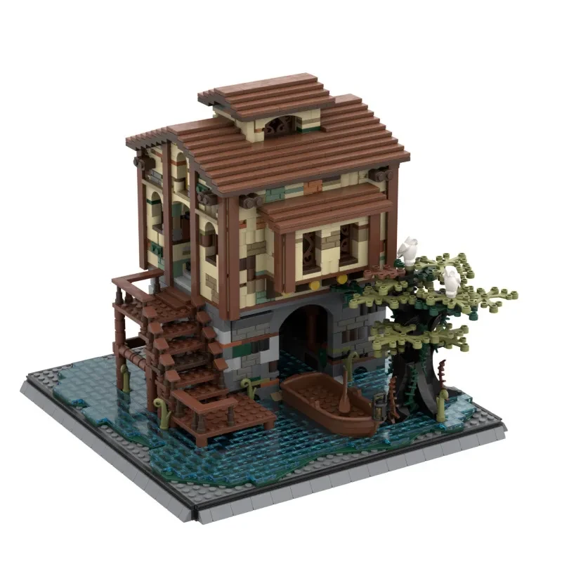 Building Blocks Rowing To Swamp Hiding Place Toy Suit Model