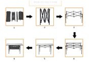 70cm Folding Camping Square Table Portable