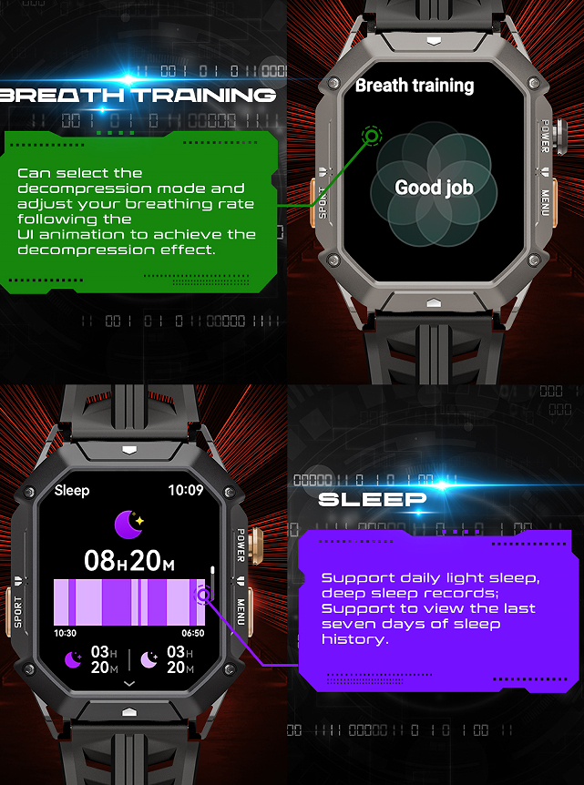 OUKITEL BT80 Sports Watch