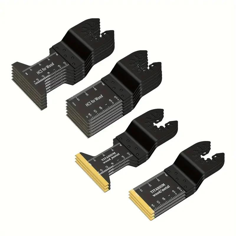 18pcs Multi Tool Blades, Titanium Oscillating