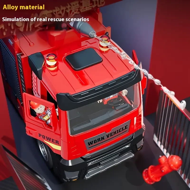Alloy Car Head Fire Truck Toy