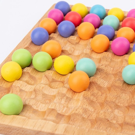 Color Bead Parent-child Concentration Training Wooden