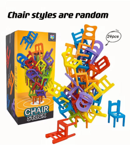 Stacking Chairs, Educational Toys, Building Blocks Stacking Chairs, Parent-Child Gathering Interactive Stress Reduction Toys