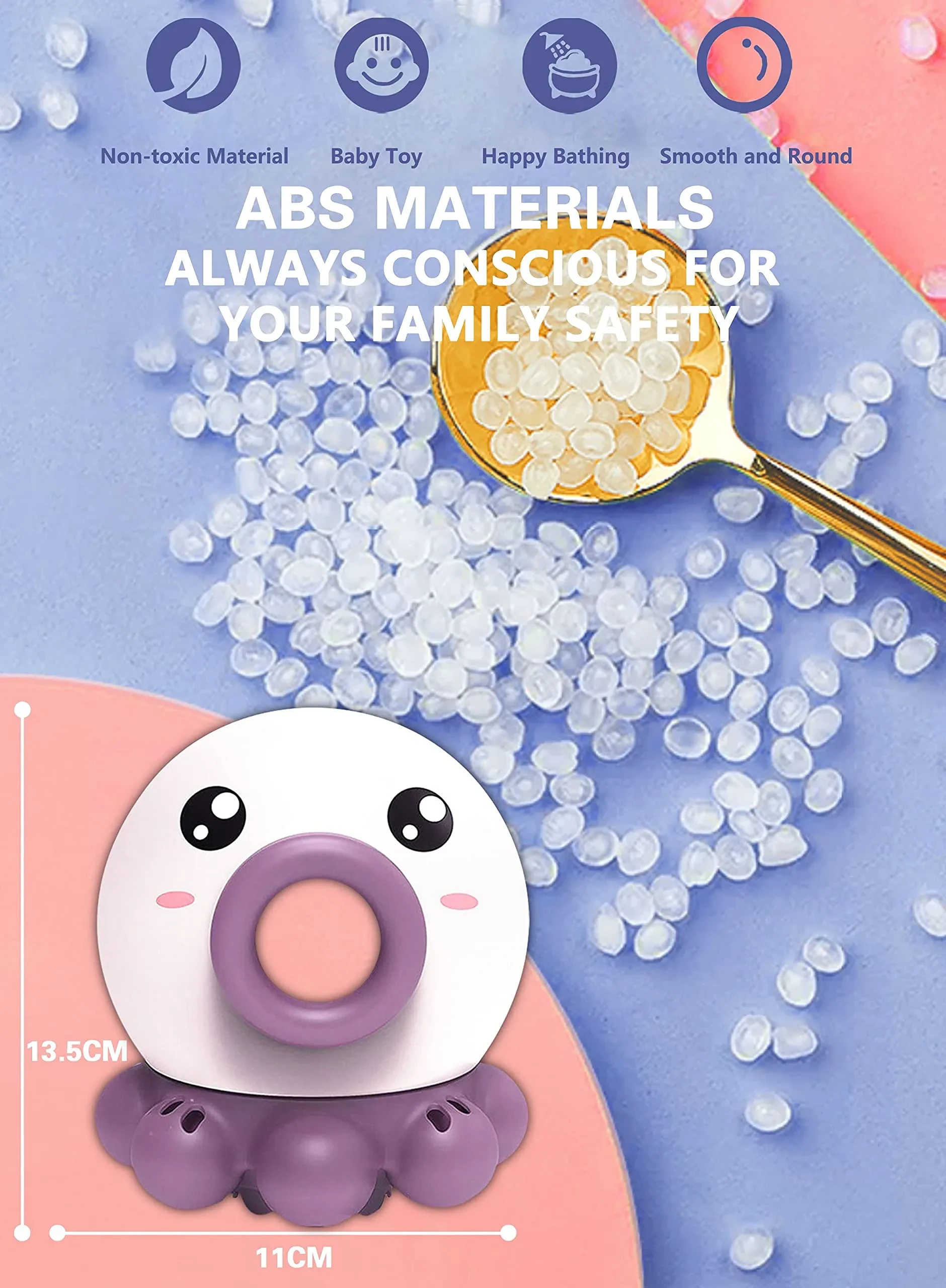 Octopus Fountain Bath Toy Water Jet Rotating Shower Bathroom Toy Summer Water Toys Sprinkler Beach Toys Kids Water Toys