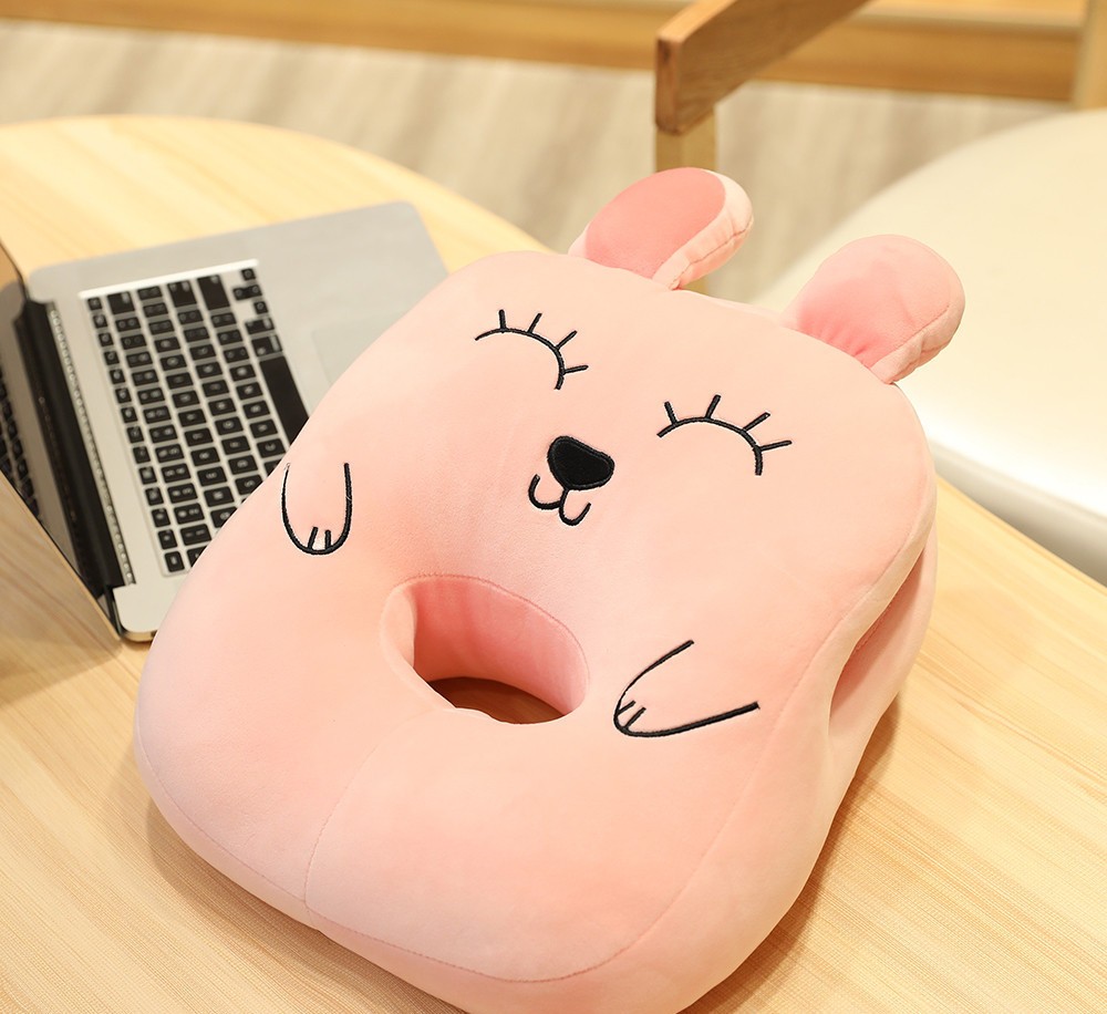Cartoon Down Cotton Nap Pillow Warm Hand Cover