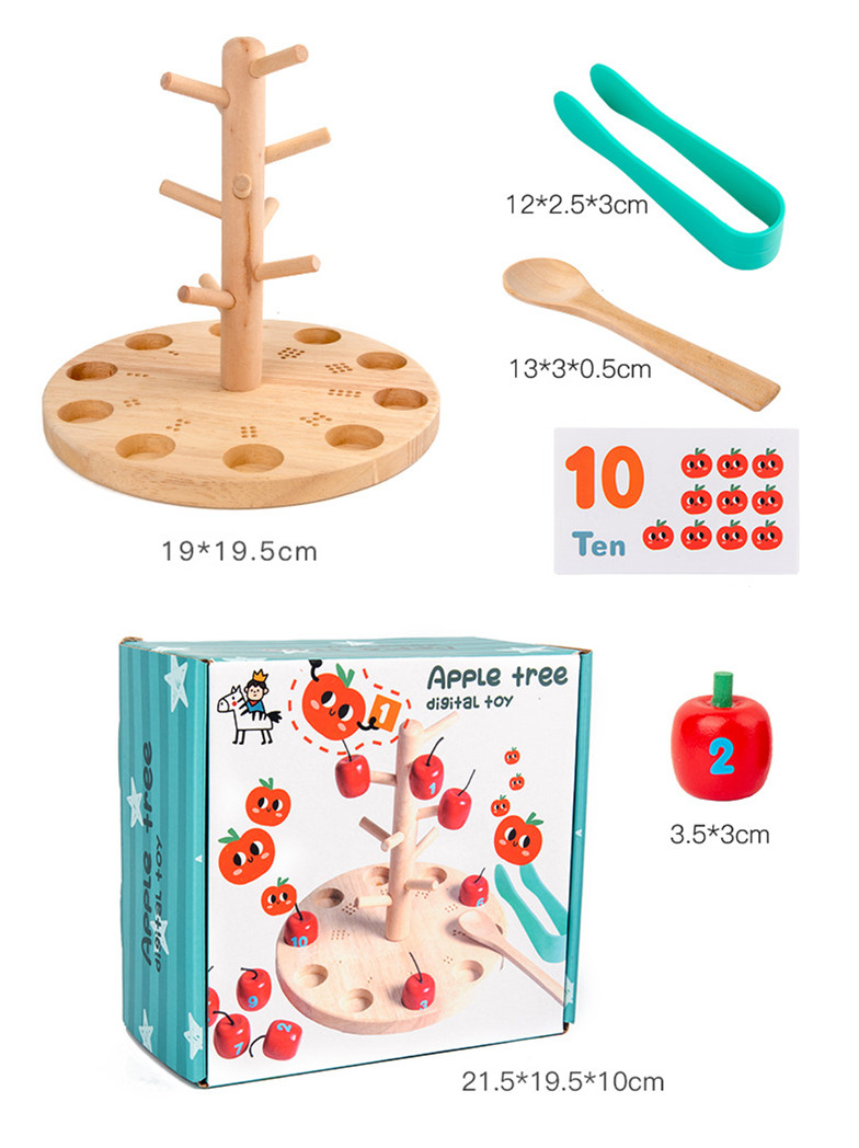 Wooden Baby 2-3-6 Years Old Picking bead Early Education Educational Toys