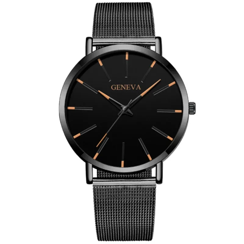 Mesh strap quartz watch