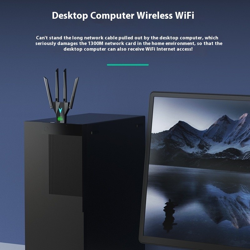 Wireless Network Card High-speed 5G Dual-frequency Signal Receiver And Transmitter