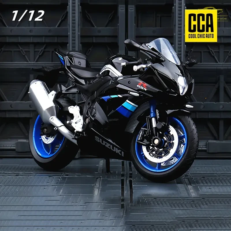 1:12 GSX-R1000 Motorcycle Model, Street Car Off-road Motorcycle Decoration, Toy Car As Halloween, Chrismas Gift