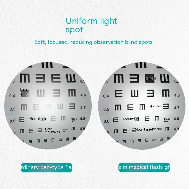 White Purple Light Double-headed Flashlight