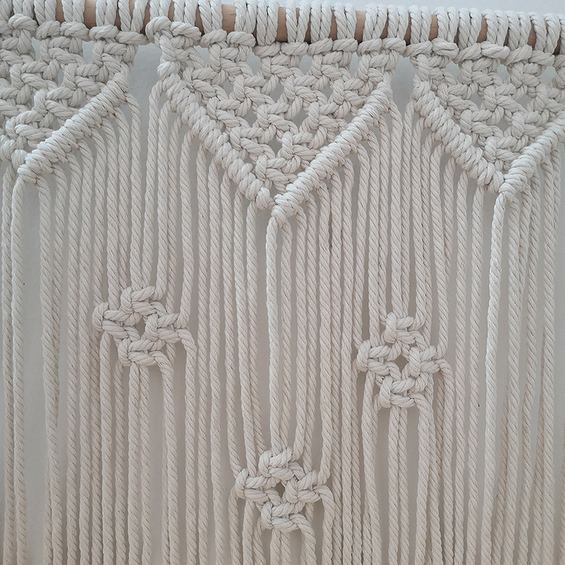 Tapestry Two-Layer Shelf Hand-Woven Nordic Bohemian Diy Wall Shelf Cotton Tapestry Finished Product