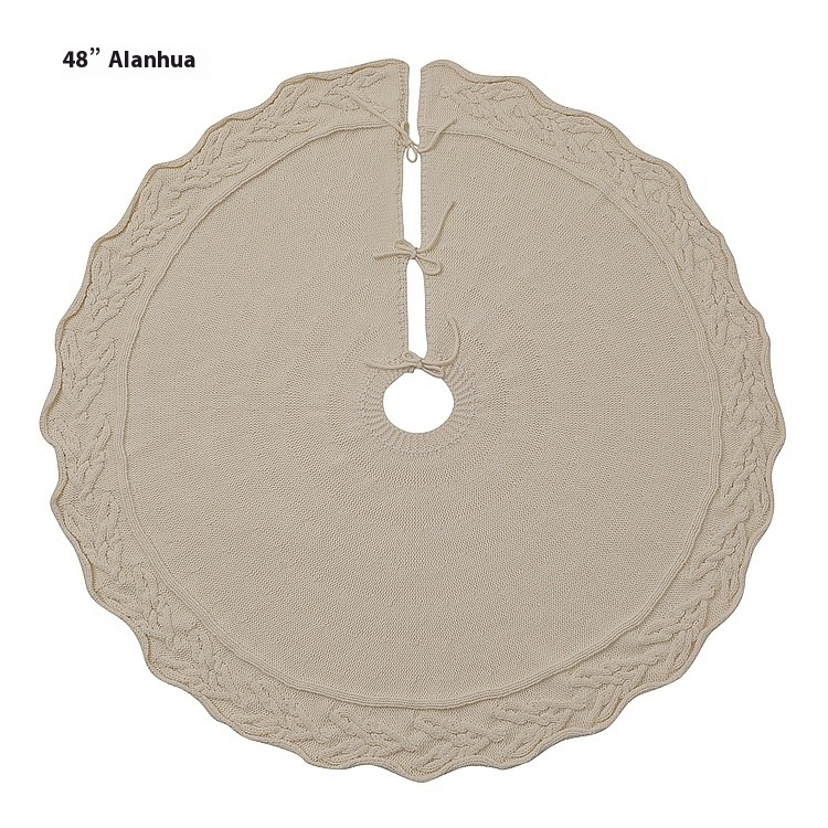 Knitted Christmas Product Gift Wool Tree Bottom Apron