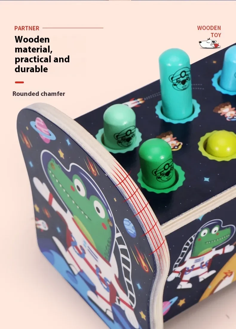 Whac-a-mole Early Education Children's Wooden Fun Strike Toys