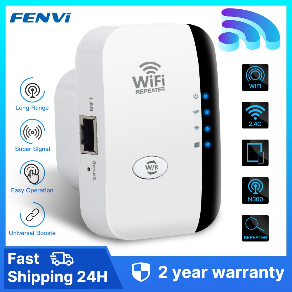 FENVI 300Mbps Wireless WiFi Repeater  802.11N Signal Extender and Amplifier